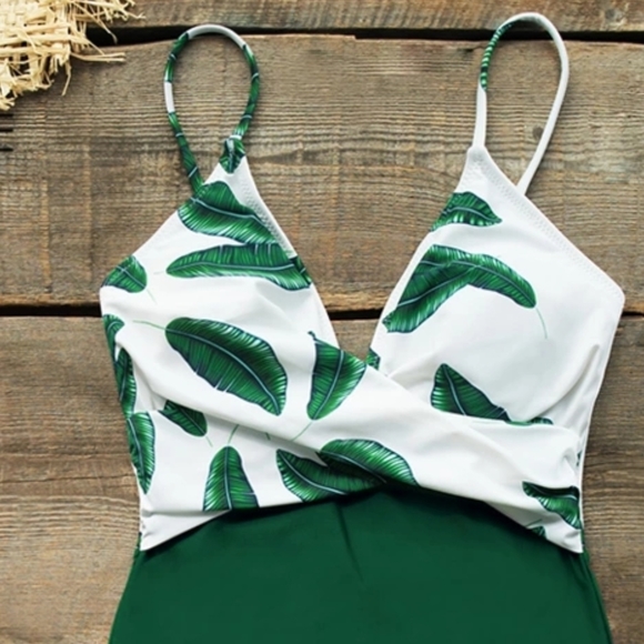 🧡5⭐Banana Leaf Twist Front Monokini - Picture 4 of 6